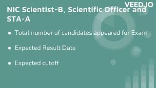 Expected Cutoff for NIELIT NIC ScientistB Scientific Officer amp STAA Exam 2023 [upl. by Anertal101]