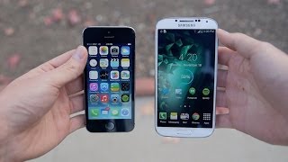 Apple iPhone 5s vs Samsung Galaxy S4 [upl. by Rozanna]