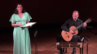 JESÚS Á RGUEZ RECIO Botones de arriba abajo Paloma Friedhoff soprano y Pablo Rioja guitarra [upl. by Levin]