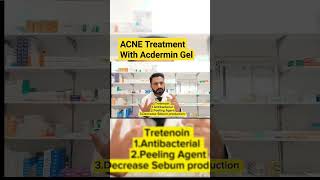 Acne Treatment with Acdermin Gel  Tretenoin clindamycin gel for acne drnadeem pharmacist [upl. by Demha]