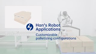 Hans Robot Application  Customizable palletizing configurations [upl. by Eerpud401]