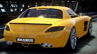 GTA IV 2011 Brabus MercedesBenz SLS AMG Widestar Crash Testing  Insanegaz [upl. by Holms224]