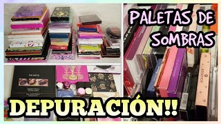 DEPURACIÓN DE PALETAS DE SOMBRAS  SAQUÉ PALETAS QUE ME GUSTABAN Y NO PENSABA HACERLO [upl. by Alemac]