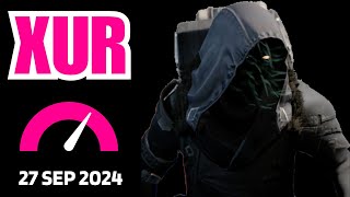 Where is XUR Today Destiny 1 D1 XUR Location and Official Inventory and Loot 27 Sep 2024 Sep2724 [upl. by Tanny174]