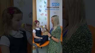 Our paediatric respiratory nurse specialist Liz explains good inhaler technique AskAboutAsthma [upl. by Chilt]