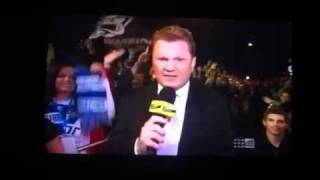 NRL Footy Show Grand Final 2011 me in the blue scarf [upl. by Rahcir]