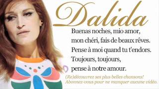 Dalida  Buenas noches mi amor  Paroles Lyrics [upl. by Epotimet]