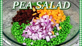 How To Make PEA SALAD  THE BEST Pea Salad Recipe [upl. by Lorrie]