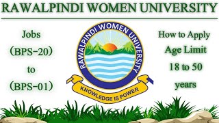 Rawalpindi Women University Jobs October 2024  University Jobs  Women University jobs [upl. by Hanafee521]