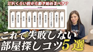 部屋探しいつから動くのがベスト？ 条件選びに迷ったら優先度をつける【失敗しない部屋探し方法５選】 賃貸 部屋探し [upl. by Herta46]