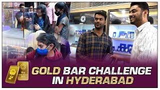 Hyderabads First Gold Bar Challenge By MMTCPAMP  Hybiz tv [upl. by Cobby]