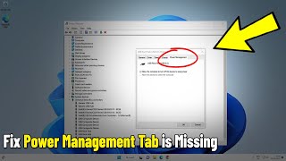 Fix Power management tab missing in Windows 11  10 Device Manager  Enable power management tab ✔️ [upl. by Hamitaf]