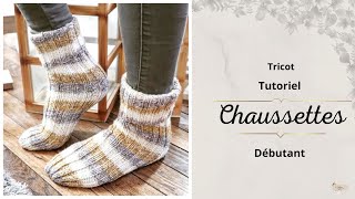 124 Tricot Tutoriel Chaussettes du 35 au 40 🥰 Spécial débutants  Maïlane [upl. by Tran]