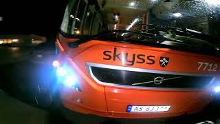 Onboard Day And Night At Votlo In 10 Meter Volvo A Short Clip Of Me Driving Electric Yutong Coach [upl. by Rett623]