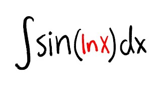 integral of sinlnx integration by parts with u substitution [upl. by Bowyer]