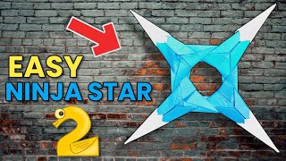 How To Make a Paper Shuriken Ninja Star  Origami Kunai Weapon  Different Types [upl. by Onateyac134]