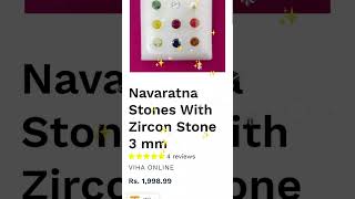 Divine and Authentic Viha Navaratna stones with Zircon Stone  Viha Online Shop  Anitha Kuppusamy [upl. by Notac]