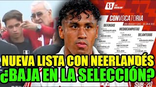 SELECCION PERUANA OFICIALIZÓ LA CONVOCATORIA DE FUTBOLISTA NEERLANDÉS BAJA EN PERÚ DE FOSSATI [upl. by Grete328]