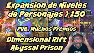 IMR Nuevos Dungeons PVE Planar Rift y Abyssal Prisson y Expansion de Niveles de Personajes 151 [upl. by Annahsit]