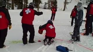 Ski Lift Chairlift Rope Evacuation Exercise [upl. by Niawd76]