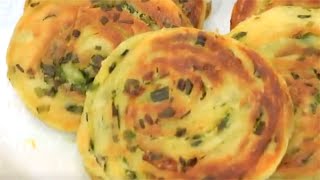 Scallion Pancakes Recipe免烤食谱No Bake Recipe外酥內松滿滿蔥香味Flaky outside fluffy inside Scallion Flavours [upl. by Willetta686]