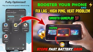 Free Fire Lag Fix  Solve Fast Battery🔋Drin  Fix High Ping Problem ✅ NO ROOT Smooth Gameplay [upl. by Nnaitsirk]