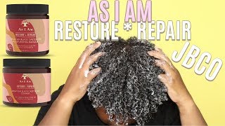 As I Am Jamaican Black Castor Oil Collection  CoWash  Masque [upl. by Nycila]