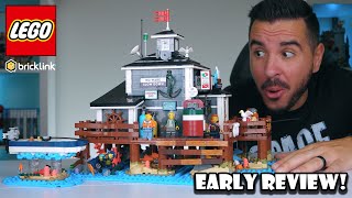 Bricklink Designer Program Series 3  LEGO Harbormasters Office Review [upl. by Ailisab]