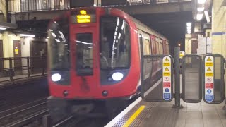 S Stock Trains At Aldgate East Station [upl. by Skip357]