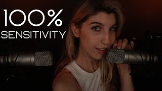 100 SENSITIVITY INAUDIBLE WHISPERS ASMR Intense Natural Mouth Sounds amp Hand Movements [upl. by Amairam]