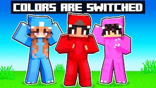 Our COLORS are SWITCHED in Minecraft [upl. by Anirav]