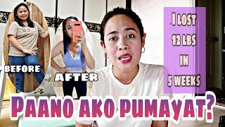 PAANO PUMAYAT NG MABILIS  MY WEIGHT LOSS JOURNEY  TIPS ON HOW TO LOSE WEIGHT no exercise 💕 [upl. by Edivad]