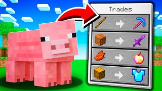 Minecraft But All Mobs Trade OP Items [upl. by Otrebmal]