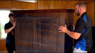 How to Easily Move Heavy Full Dressers Wardrobes Chests Cabinets and Drawers Filled With Clothes [upl. by Lorrac421]