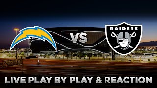 Chargers vs Raiders Live Play by Play amp Reaction [upl. by Heinrich]