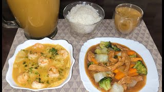 ♨️Almuerzo 🇪🇨Completo SOPA DE CAMARÓN🍤🍤 POLLO SALTEADO🐔🥦🥬🥕 Y QUAKER CON NARANJILLAS Y ZANAHORIA😘👌❤️ [upl. by Enyamrahc]