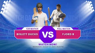 Bislett Ducks CK vs Fjord B CK T20 Cricket 2024 [upl. by Neeloj]