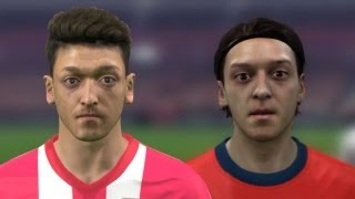 FIFA 14 vs PES 14 Head to Head Faces 3 angles view  Arsenal  HD 1080p [upl. by Ilonka230]