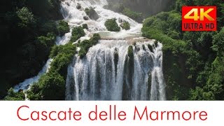 Cascate delle Marmore 4k waterfall marmore in italy [upl. by Eimmelc]