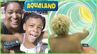 VLOG MAMAN A FAIT LES PLUS GRANDS TOBBOGGANS DAQUALAND avec William et Dylan [upl. by Hugues950]