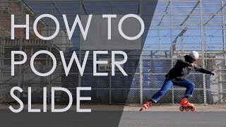 INLINE SKATING TUTORIAL  HOW TO POWERSLIDE ON INLINE SKATES  VLOG 150 [upl. by Eatnom]