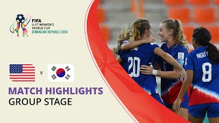 HIGHLIGHTS USA v Korea Republic  FIFA U17 Women’s World Cup 2024 [upl. by Delamare]