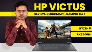 HP Victus Ryzen 5 5600h  RX 5500m Review Benchmark amp Gaming Test [upl. by Cyn]