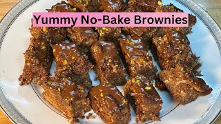 No Bake Brownies How to Make Delicious Brownies without an Oven [upl. by Karlow]