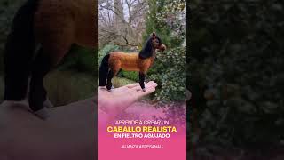 DIY Tutorial caballo en fieltro agujado fieltroagujado needlefelting fieltro caballo [upl. by Truelove]