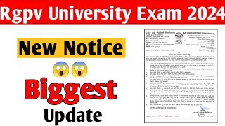 Rgpv biggest update 😱  Rgpv new notice jaldi dekho [upl. by Del]