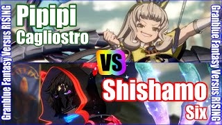 GBVSR 4K Granblue Fantasy Versus Rising Rank match Pipipi Cagliostro vs Shishamo Six [upl. by Kallista]