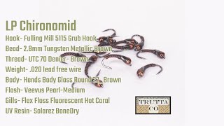 LP Chironomid Fly Tying Tutorial Stillwater pattern for BIG TROUT [upl. by Oigile]