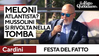 Franco Cardini quotMeloni atlantista e contro il salario minimo Mussolini si rivolta nella tombaquot [upl. by Lam]