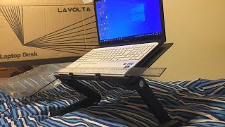 Lavolta Laptop Table Desk  Unboxing and Review [upl. by Ecnesse]